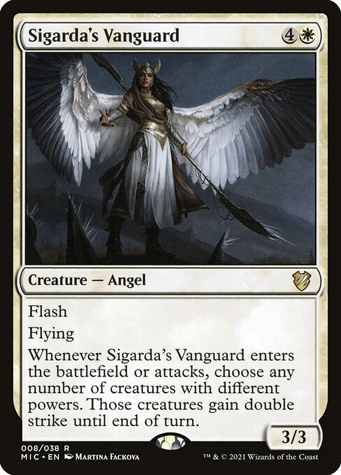 Sigarda's Vanguard - Midnight Hunt Commander Magic card