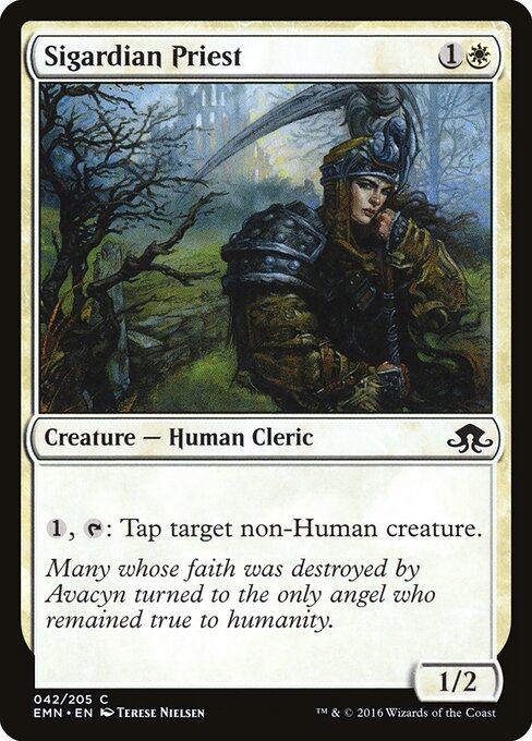 Sigardian Priest - Eldritch Moon Magic card