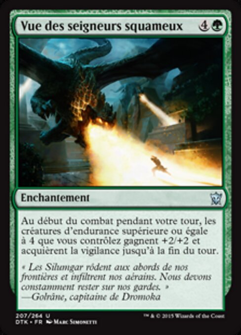 Visione dei Signori delle Scaglie (Sight of the Scalelords) - Dragons of Tarkir (#207) - Illustrated by Marc Simonetti - Magic: The Gathering Card