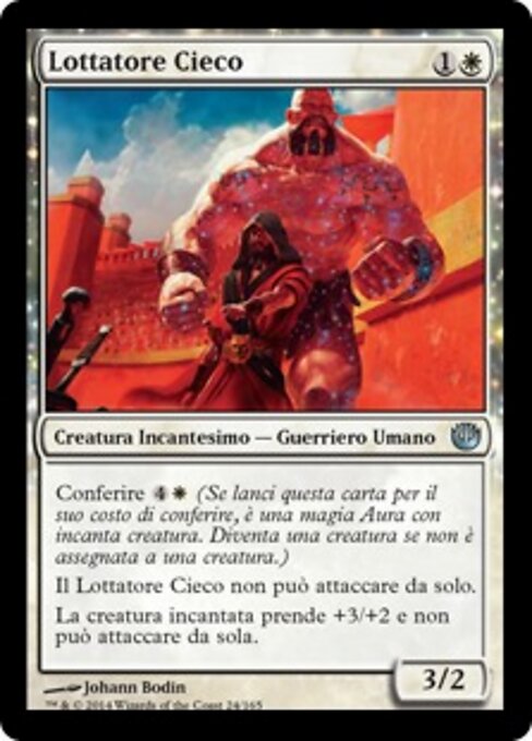 Bagarreur aveugle (Sightless Brawler) - Journey into Nyx (#24) - Illustrated by Johann Bodin - Magic: The Gathering Card