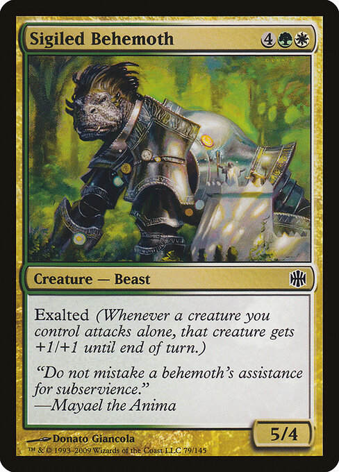 Sigiled Behemoth - Alara Reborn Magic card