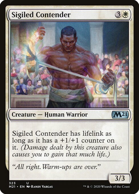 Sigiled Contender - Core Set 2021 Magic card
