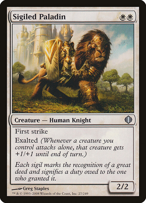 Sigiled Paladin - Shards of Alara Magic card