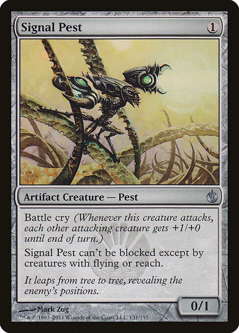 Signal Pest - Mirrodin Besieged (#131) - Illustrated by Mark Zug - Magic: The Gathering Card