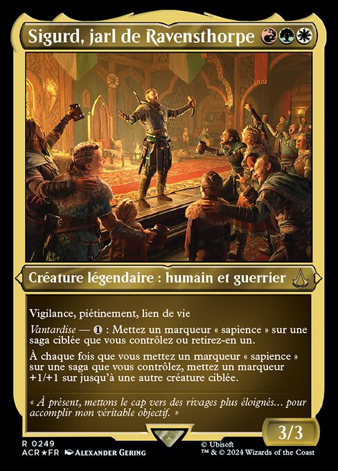 Sigurd, jarl de Ravensthorpe (Sigurd, Jarl of Ravensthorpe) - Assassin's Creed (#249) - Illustrated by Alexander Gering - Magic: The Gathering Card