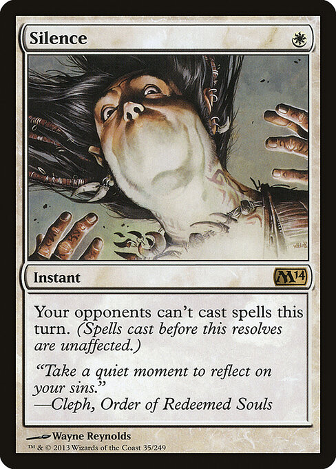 Silence - Magic 2014 Magic card