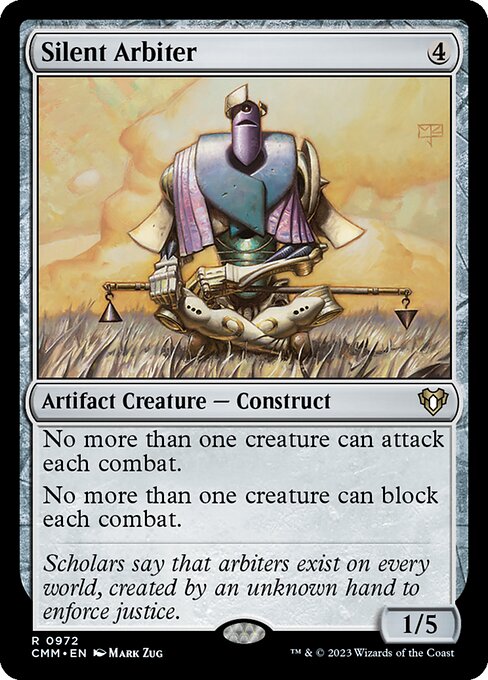 Silent Arbiter - Commander Masters Magic card