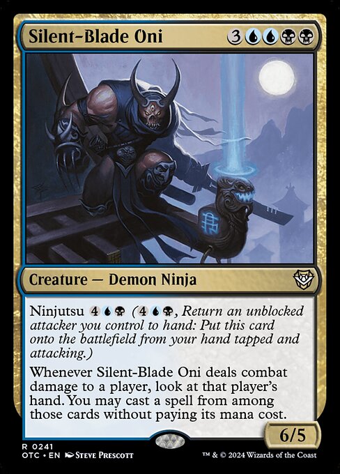 Silent-Blade Oni - Outlaws of Thunder Junction Commander Magic card