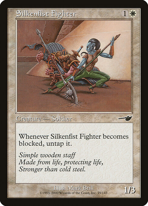 Silkenfist Fighter - Nemesis Magic card