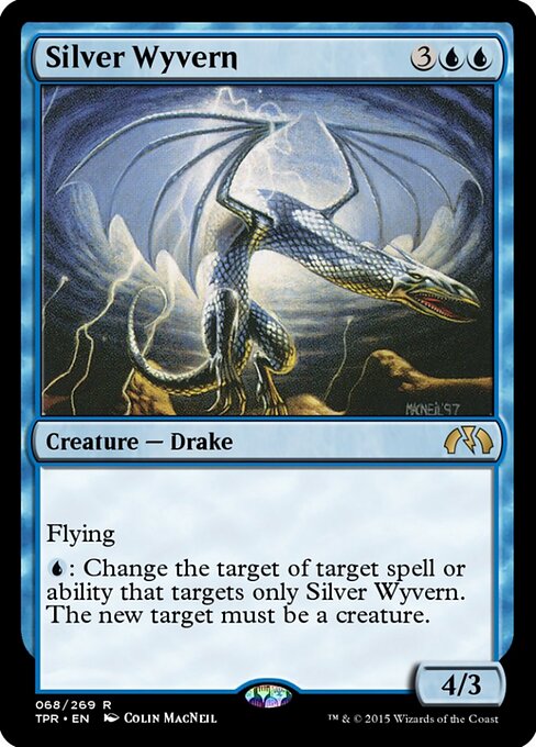 Silver Wyvern - Tempest Remastered (#68) - Illustrated by Colin MacNeil - Magic: The Gathering Card