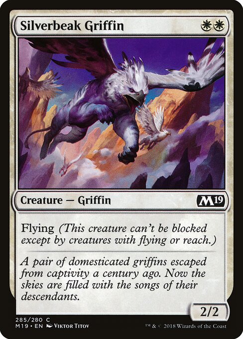 Silverbeak Griffin - Core Set 2019 Magic card