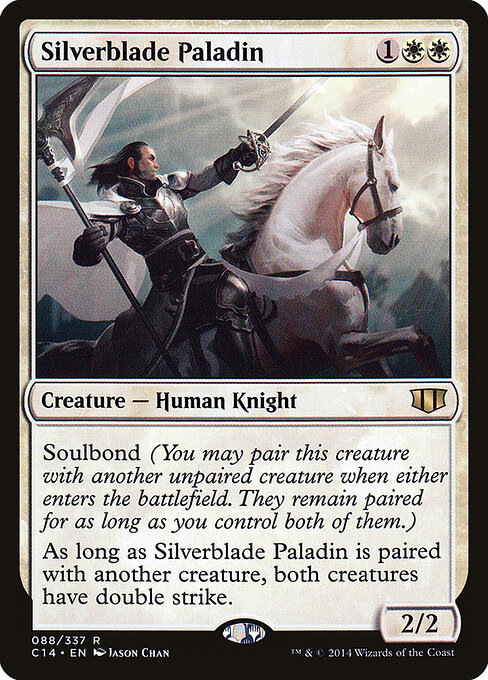 Silverblade Paladin - Commander 2014 Magic card