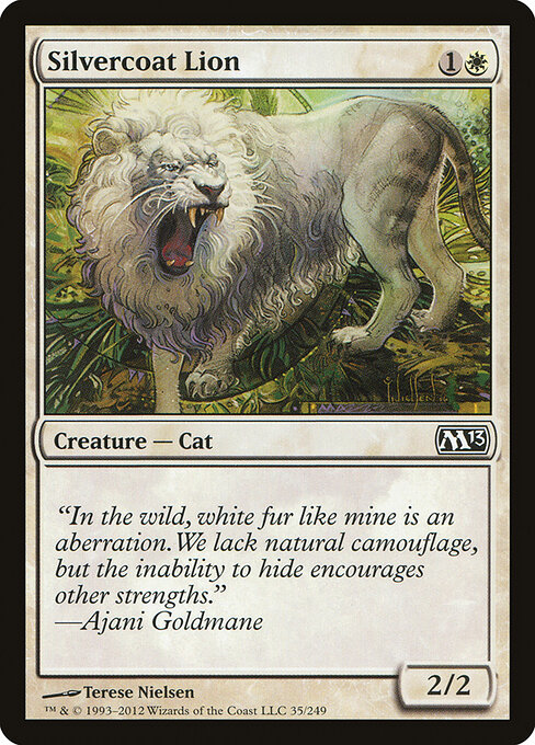 Silvercoat Lion - Magic 2013 Magic card