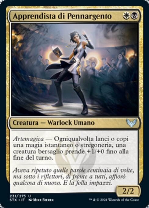 Apprendista di Pennargento (Silverquill Apprentice) - Strixhaven: School of Mages (#231) - Illustrated by Mike Bierek - Magic: The Gathering Card