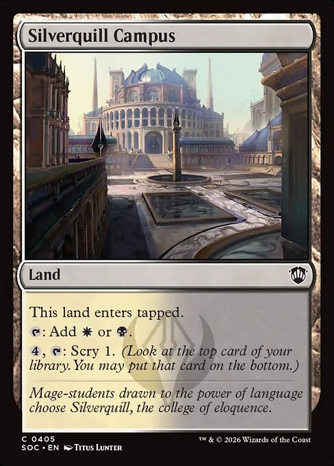 Silverquill Campus - Secrets of Strixhaven Commander Magic card