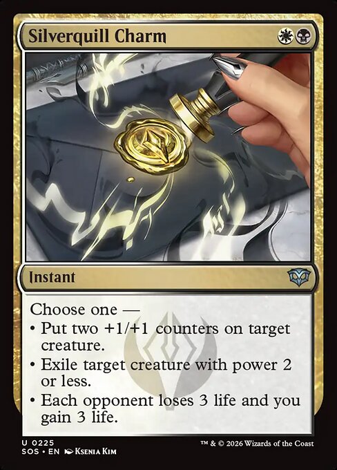 Silverquill Charm - Secrets of Strixhaven Magic card