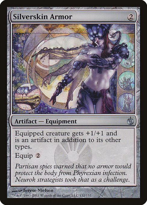 Silverskin Armor - Mirrodin Besieged Magic card
