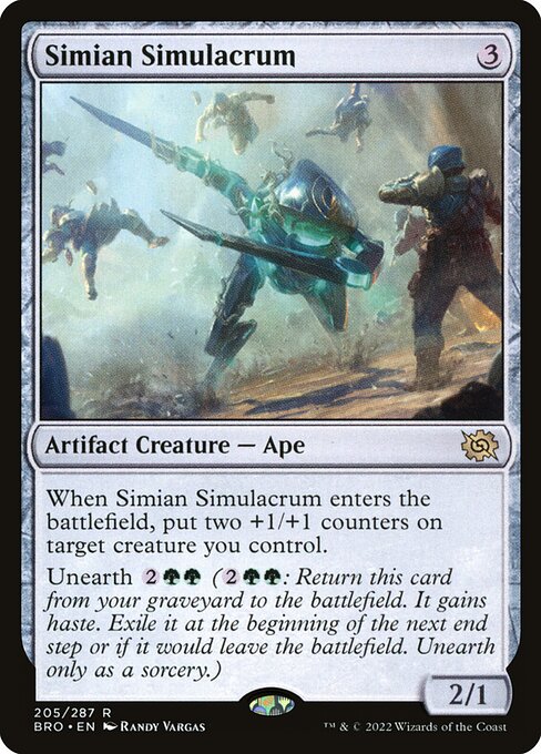 Simian Simulacrum - The Brothers' War Magic card