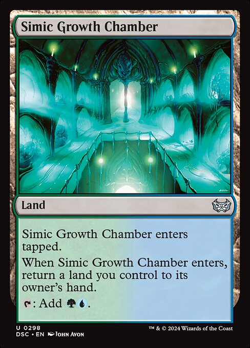 Simic Growth Chamber - Duskmourn: House of Horror Commander Magic card