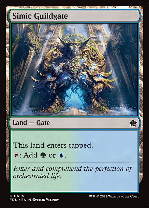 Simic Guildgate - Foundations Magic card