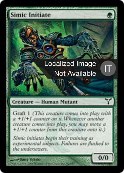 Iniziato Simic (Simic Initiate) - Dissension (#92) - Illustrated by Dany Orizio - Magic: The Gathering Card