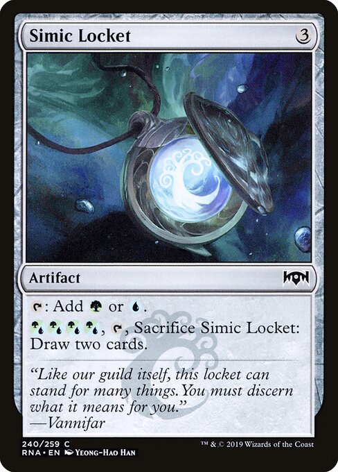 Simic Locket - Ravnica Allegiance Magic card