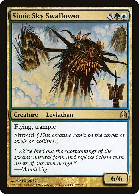 Simischer Himmelsverschlinger (Simic Sky Swallower) - Commander 2011 (#226) - Illustrated by rk post - Magic: The Gathering Card