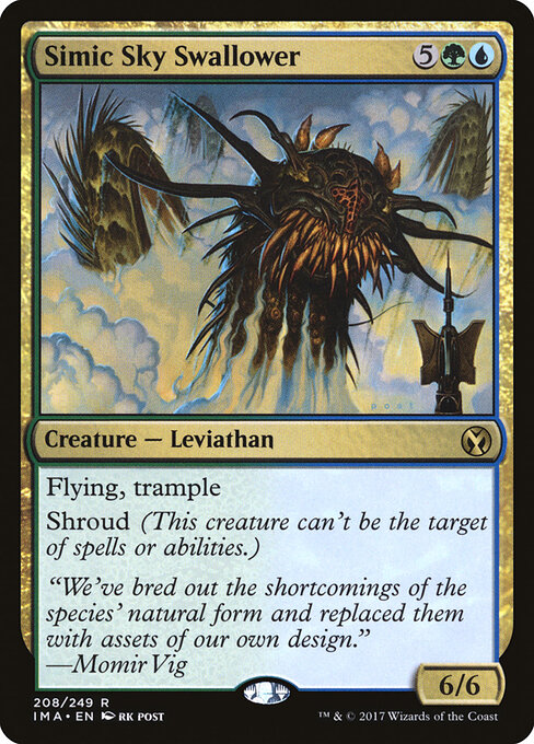 シミックの空呑み (Simic Sky Swallower) - Iconic Masters (#208) - Illustrated by rk post - Magic: The Gathering Card