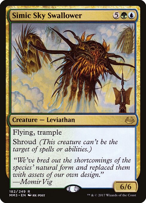 シミックの空呑み (Simic Sky Swallower) - Modern Masters 2017 (#182) - Illustrated by rk post - Magic: The Gathering Card