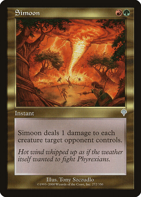 Simoon - Invasion (#272) - Illustrated by Tony Szczudlo - Magic: The Gathering Card