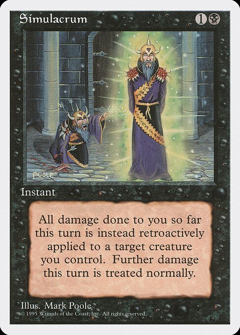 Simulacrum - Fourth Edition (#161) - Illustrated by Mark Poole - Magic: The Gathering Card