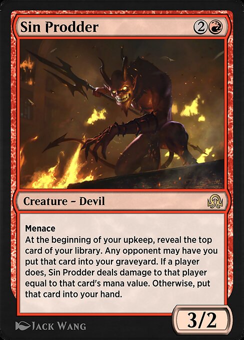 Sin Prodder - Shadows over Innistrad Remastered (#177) - Illustrated by Jack Wang - Magic: The Gathering Card