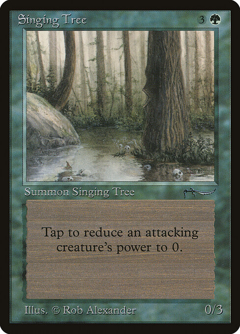 Singing Tree - Arabian Nights (#54) - Illustrated by Rob Alexander - Magic: The Gathering Card