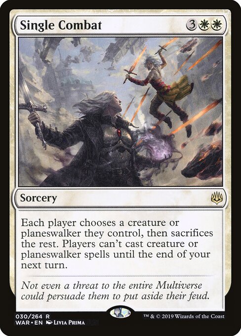 Single Combat - War of the Spark (#30) - Illustrated by Livia Prima - Magic: The Gathering Card