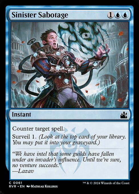 Sinister Sabotage - Ravnica Remastered Magic card