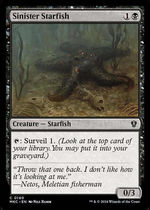 Sinister Starfish - Murders at Karlov Manor Commander Magic card