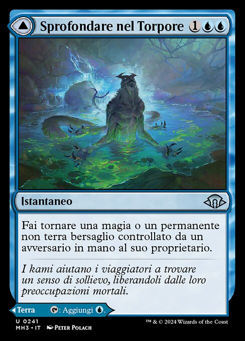Sink into Stupor // Soporific Springs - Modern Horizons 3 (#241) - Illustrated by Peter Polach - Magic: The Gathering Card