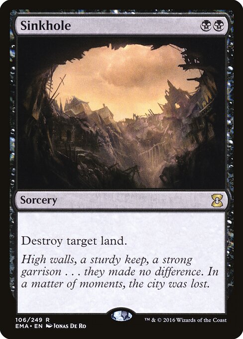 Sinkhole - Eternal Masters Magic card