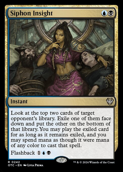 Siphon Insight - Outlaws of Thunder Junction Commander Magic card