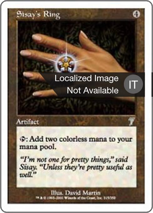 Sisay's Ring - Seventh Edition (#315) - Illustrated by David Martin - Magic: The Gathering Card