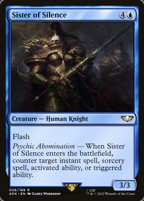 Sister of Silence - Warhammer 40,000 Commander Magic card