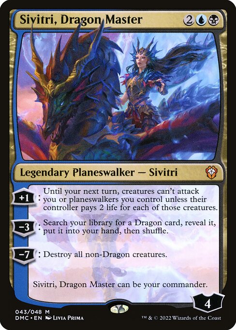 Sivitri, Dragon Master - Dominaria United Commander Magic card