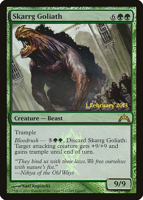 Golia Skarrg (Skarrg Goliath) - Gatecrash (#133) - Illustrated by Scott Chou - Magic: The Gathering Card