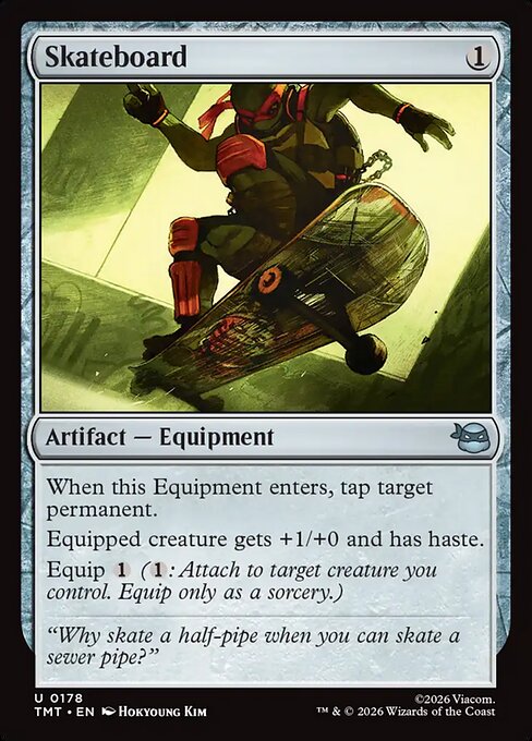 Skateboard - Teenage Mutant Ninja Turtles Magic card