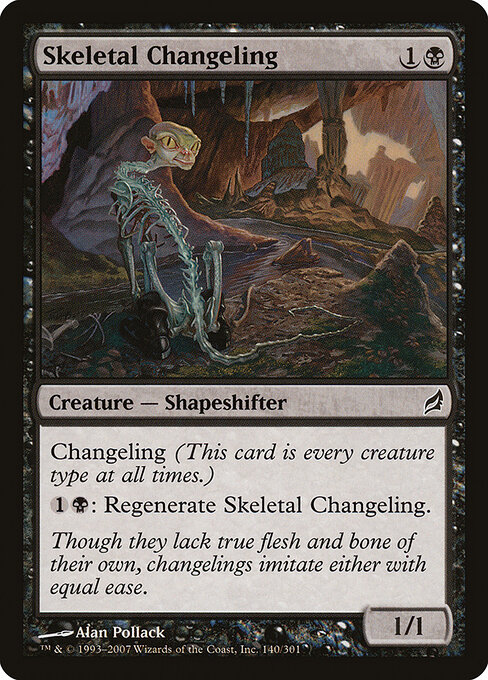 Skeletal Changeling - Lorwyn Magic card