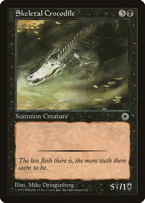 Skeletal Crocodile - Portal Magic card