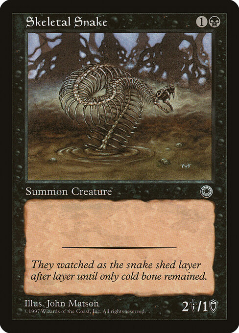 Skeletal Snake - Portal Magic card