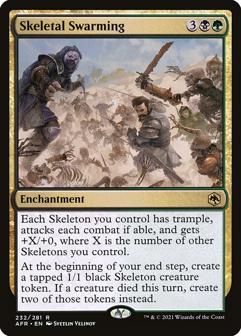 Skeletal Swarming - Adventures in the Forgotten Realms Magic card