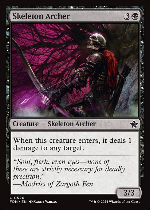 Skeleton Archer - Foundations Magic card