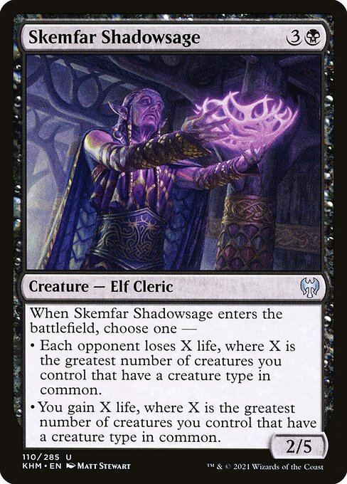 Skemfar Shadowsage - Kaldheim Magic card
